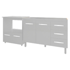 Balcão Armário Cozinha Gabinete De Pia 120 Cm Bruna E Balcão