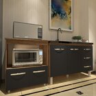 Balcão Armário Cozinha Gabinete De Pia 120 Cm Bruna E Balcão