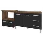 Balcão Armário Cozinha Gabinete De Pia 120 Cm Bruna E Balcão