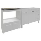 Balcão Armário Cozinha Gabinete De Pia 120 Cm Bruna E Balcão