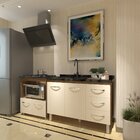 Balcão Armário Cozinha Gabinete De Pia 120 Cm Bruna E Balcão