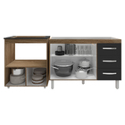 Balcão Armário Cozinha Gabinete De Pia 120 Cm Bruna E Balcão