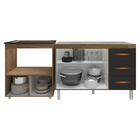 Balcão Armário Cozinha Gabinete De Pia 120 Cm Bruna E Balcão