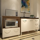 Balcão Armário Cozinha Gabinete De Pia 120 Cm Bruna E Balcão