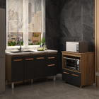 Balcão Armário Cozinha Gabinete De Pia 140 Cm Camila E Balcão