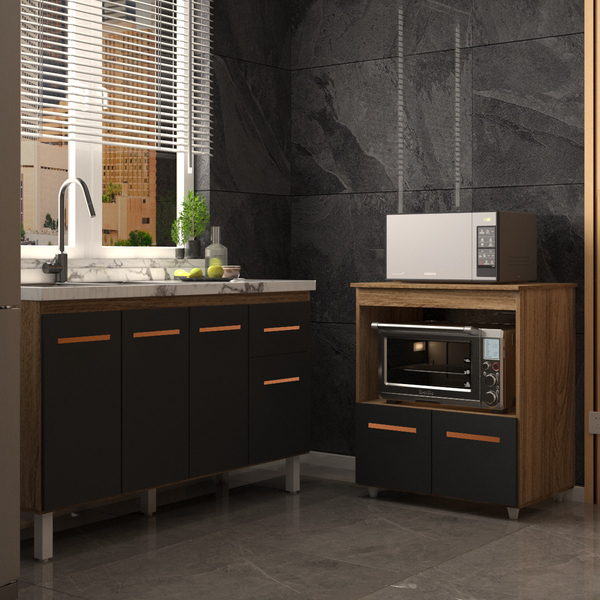 Balcão Armário Cozinha Gabinete De Pia 140 Cm Camila E Balcão