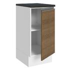 Balcão Armário De Cozinha 100% Mdf 35 Cm 1 Porta Branco Rusti