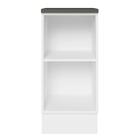 Balcão Armário De Cozinha 100% Mdf 35 Cm 1 Porta Branco Rusti