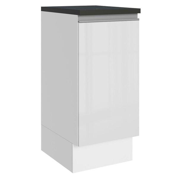 Balcão Armário De Cozinha 100% Mdf 35 Cm 1 Porta Frente Branc
