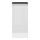 Balcão Armário De Cozinha 100% Mdf 35 Cm 1 Porta Frente Branc