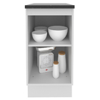 Balcão Armário De Cozinha 100% Mdf 40 Cm 1 Porta Branco/rusti