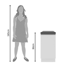 Balcão Armário De Cozinha 100% Mdf 40 Cm 1 Porta Porta Branco