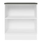 Balcão Armário De Cozinha 100% Mdf 70 Cm 2 Portas Frentes Bra