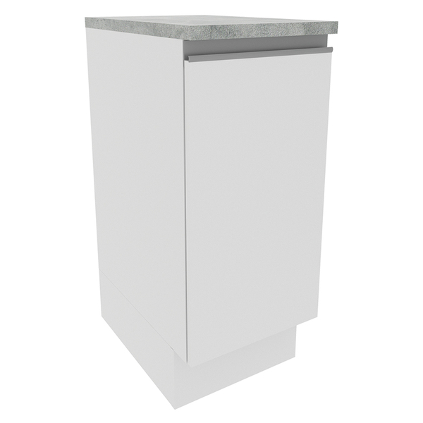 Balcão Armário De Cozinha 35 Cm 1 Porta Branco Glamy Madesa