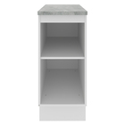 Balcão Armário De Cozinha 35 Cm 1 Porta Branco Glamy Madesa