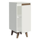 Balcão Armário De Cozinha 35 Cm 1 Porta Branco Reims Madesa