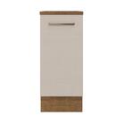 Balcão Armário De Cozinha 35 Cm 1 Porta Rustic/crema Agata Ma
