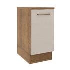 Balcão Armário De Cozinha 35 Cm 1 Porta Rustic/crema Agata Ma