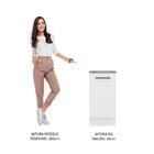 Balcão Armário De Cozinha 40 Cm 1 Porta Branco Agata Madesa