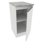 Balcão Armário De Cozinha 40 Cm 1 Porta Branco Glamy Madesa