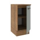 Balcão Armário De Cozinha 40 Cm 1 Porta Rustic/cinza Agata Ma