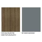 Balcão Armário De Cozinha 40 Cm 1 Porta Rustic/cinza Agata Ma