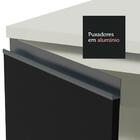 Balcão Armário De Cozinha 40 Cm 3 Gavetas Branco/preto Glamy