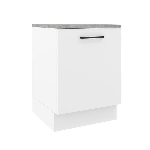 Balcão Armário De Cozinha 60 Cm 1 Porta Branco Agata Madesa