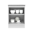 Balcão Armário De Cozinha 60 Cm 1 Porta Branco Agata Madesa