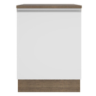 Balcão Armário De Cozinha 60 Cm 1 Porta Rustic/branco Glamy M