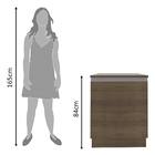 Balcão Armário De Cozinha 60 Cm 1 Porta Rustic Glamy Madesa