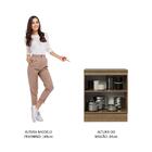 Balcão Armário De Cozinha 70 Cm 2 Portas Rustic/branco Agata