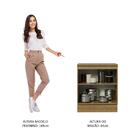 Balcão Armário De Cozinha 70 Cm 2 Portas Rustic/cinza Agata M