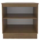 Balcão Armário De Cozinha 80 Cm 2 Portas Rustic/cinza Agata M