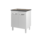 Balcão Armário De Cozinha  Para Fogão Cooktop 5 Bocas Fran Mo