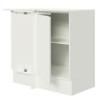 Balcão Armário De Cozinha De Canto 100% Mdf Com Tampo Branco