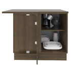 Balcão Armário De Cozinha De Canto 1 Porta Rustic/branco Glam