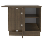 Balcão Armário De Cozinha De Canto 1 Porta Rustic/branco Glam