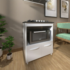 Balcão Armário De Cozinha Para Fogão Cooktop 4 Bocas E Forno