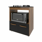 Balcão Armário De Cozinha Para Fogão Cooktop 4 Bocas E Forno