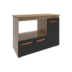 Balcão Armário Gabinete De Cozinha Para Microondas E Forno El