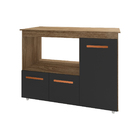 Balcão Armário Gabinete De Cozinha Para Microondas E Forno El