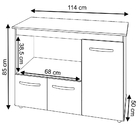 Balcão Armário Gabinete De Cozinha Para Microondas E Forno El