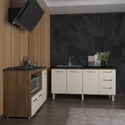 Balcão Armário Gabinete De Pia 150 Cm Deise E Balcão Alana Pa