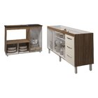 Balcão Armário Gabinete De Pia 150 Cm Deise E Balcão Alana Pa