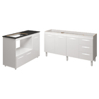 Balcão Armário Gabinete De Pia 150 Cm Deise E Balcão Alana Pa