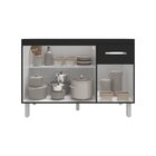 Balcão Armário Gabinete Para Pia De Cozinha 118 Cm Aline 3 Po