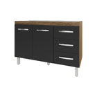 Balcão Armário Gabinete Para Pia De Cozinha 118 Cm Bruna 2 Po