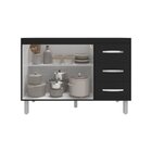 Balcão Armário Gabinete Para Pia De Cozinha 118 Cm Bruna 2 Po