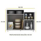 Balcão Armário Multiuso Multimóveis P/ Microondas E Galão De